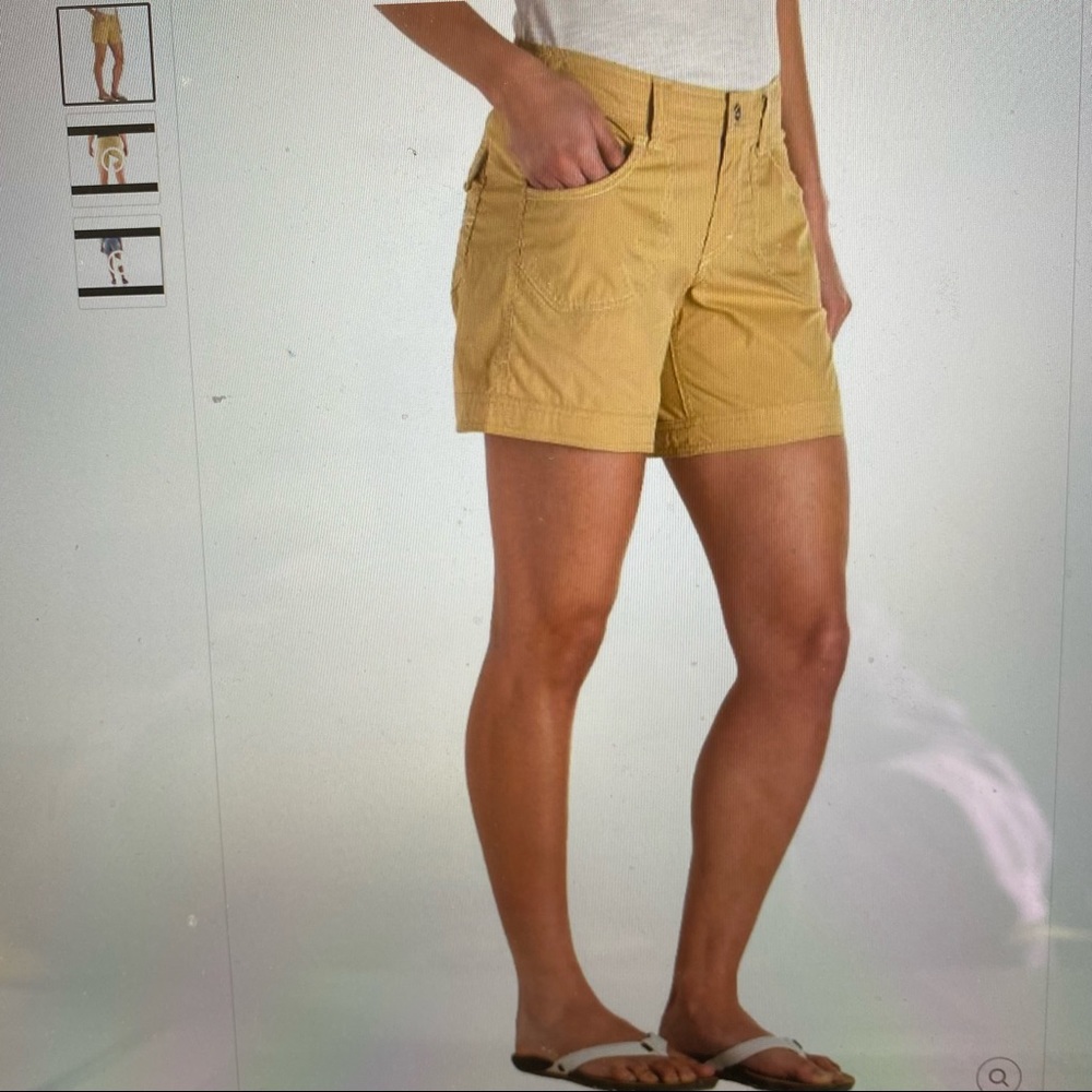 NWOT. KUHL Gray Kontra Mid-Rise Shorts. Size 8 with 6” Inseam.